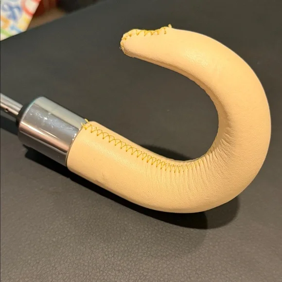 Dooney & Bourke Multi Colored Vintage Umbrella with Leather Handle - Picture 6 of 9